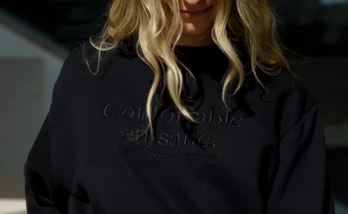 PHOTO CREWNECK NOIR REPENTIGNY